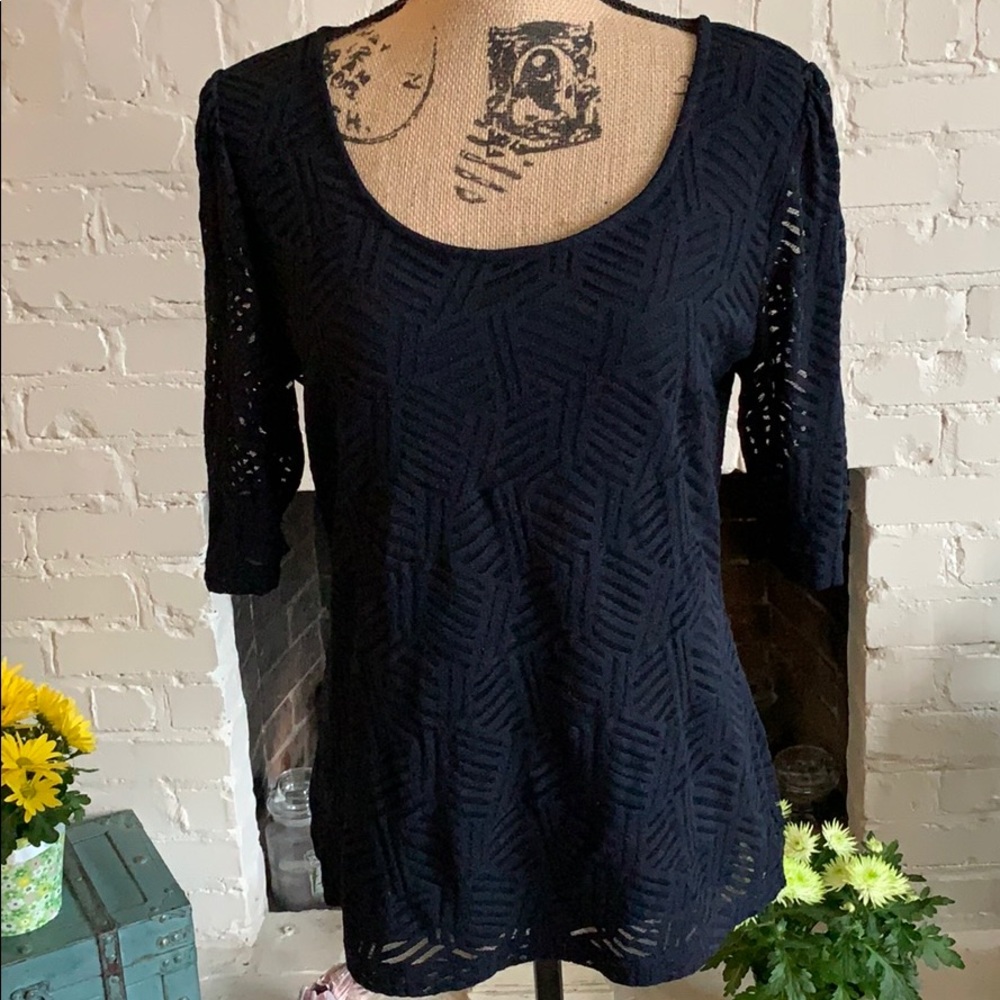 Navy Blue dress blouse